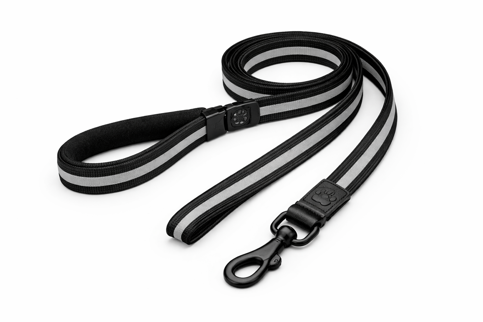 Reflective Dog Leash – Adjustable, Padded Handle with Heavy Duty Clip - Image 2